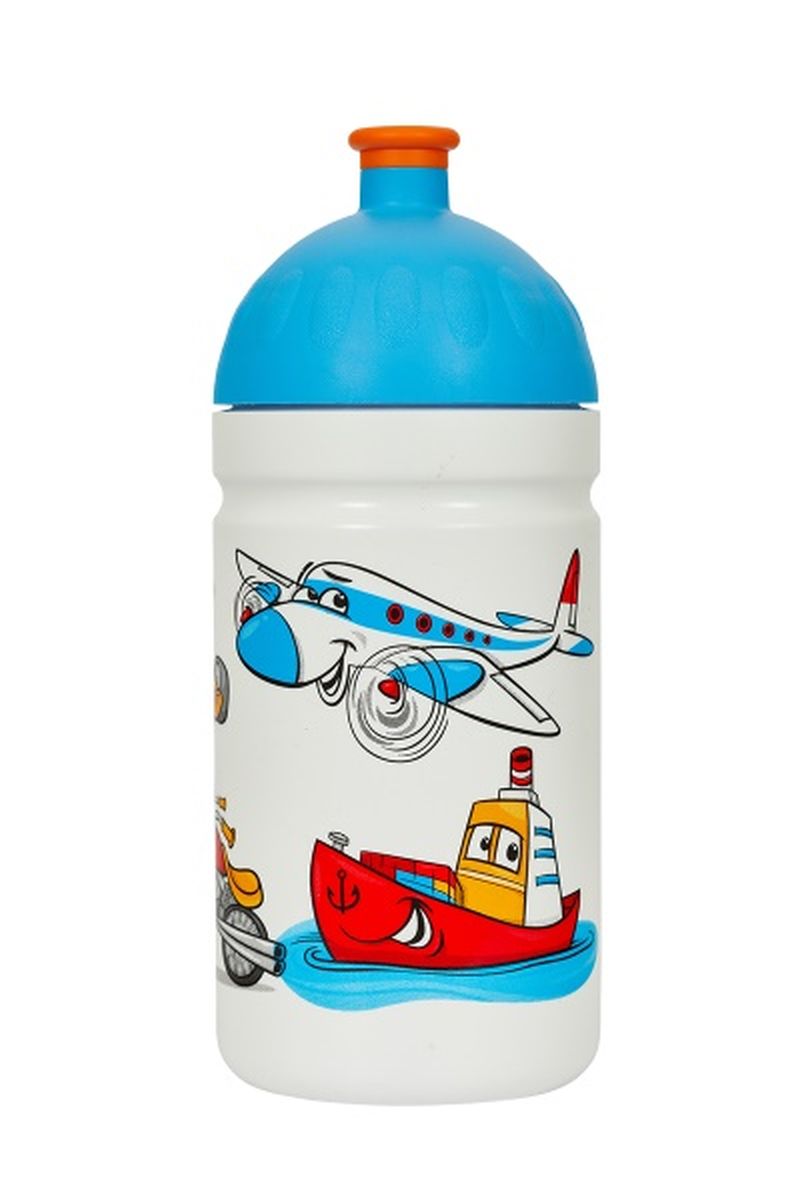 Zdravá lahev Veselá jízda 0,5 l - bílá - VÝPRODEJ